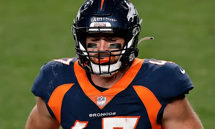 Jewell with the Broncos.